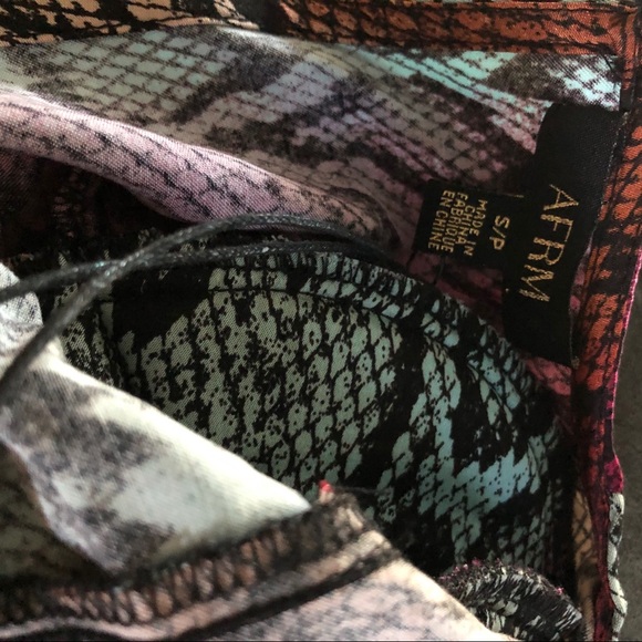 AFRM Snake Ombré Violaine Long Sleeve Dress - Picture 9 of 12